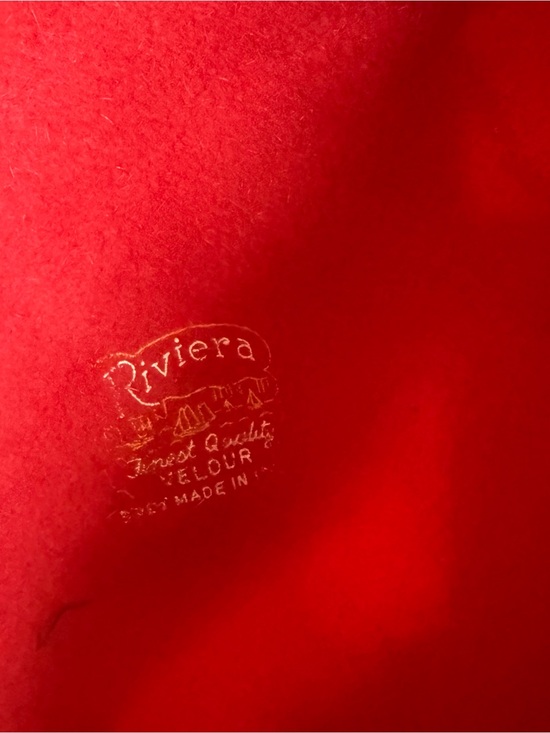 RIVIERA Vintage Red Felt Pixie Feather Hat main image 7